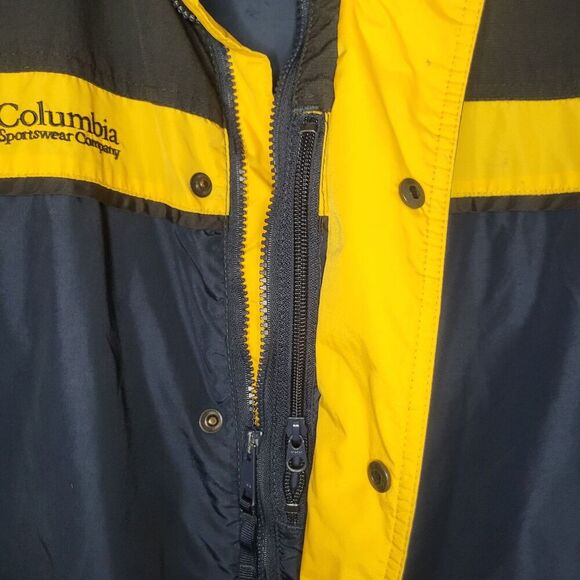 Columbia Men's Large Bugaboo Blue/ Black Sportswear Rain Windbreaker Jacket - Picture 6 of 9